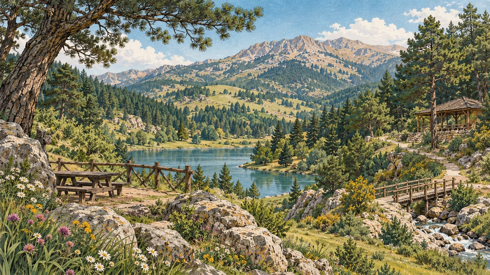Illustration of Beydağı Nature Park, Malatya