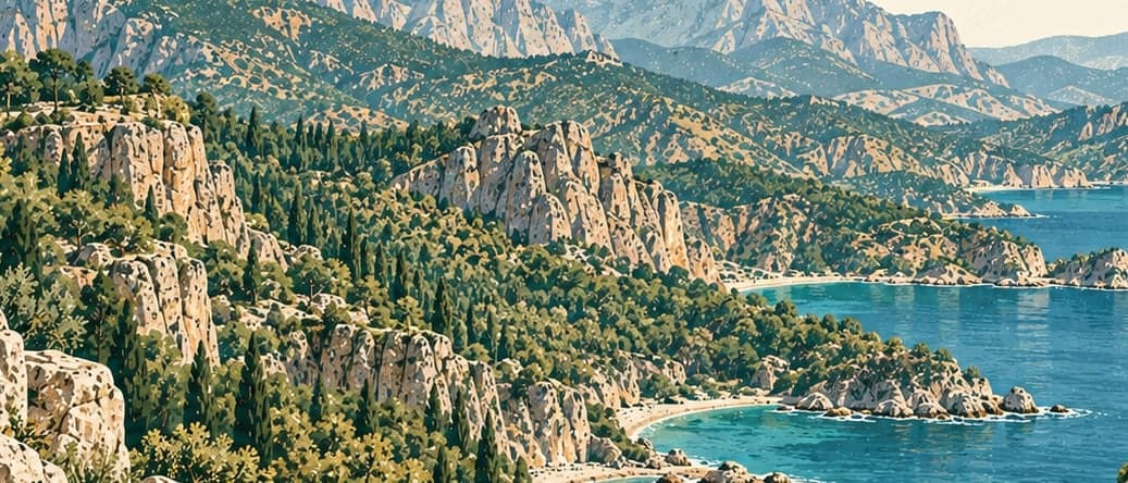 Illustration of Beydağları Coastal National Park, Antalya