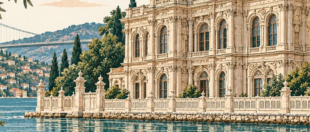 Illustration of Beylerbeyi Sarayı, İstanbul