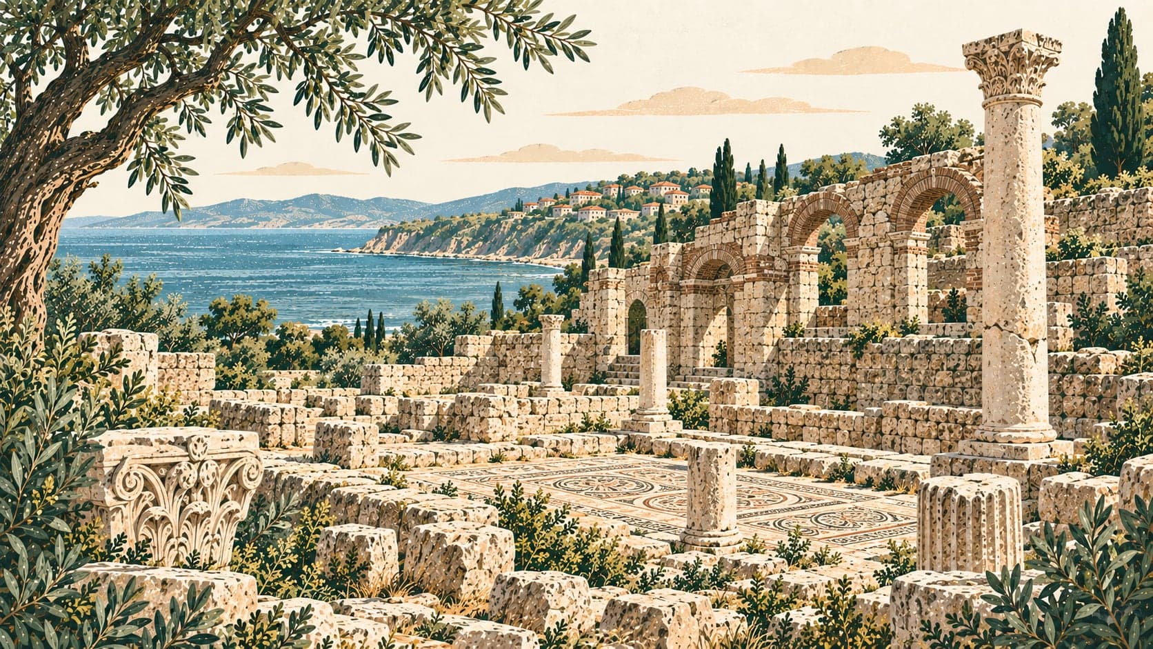 Illustration of Bisanthe (barbaros) Yerleşim Alanı, Tekirdağ