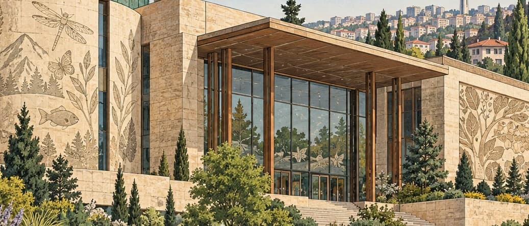 Illustration of Biodiversity Museum (Biyosfer Museum), Ankara