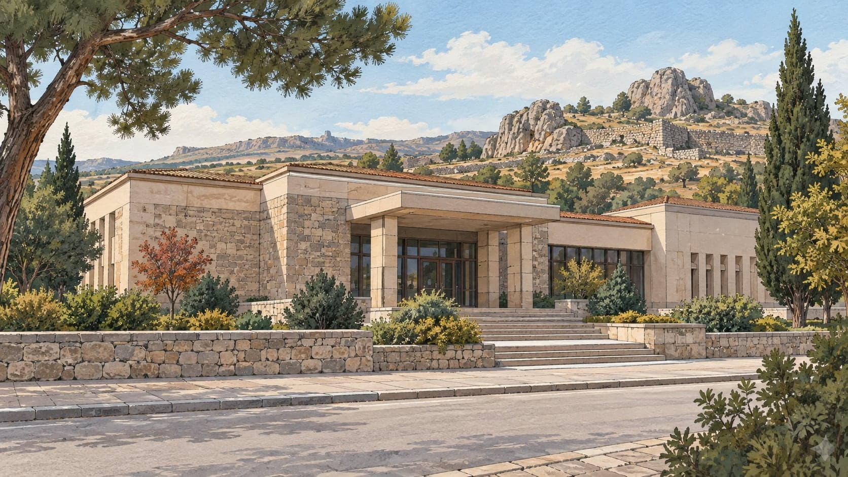 Illustration of Boğazköy Museum, Çorum