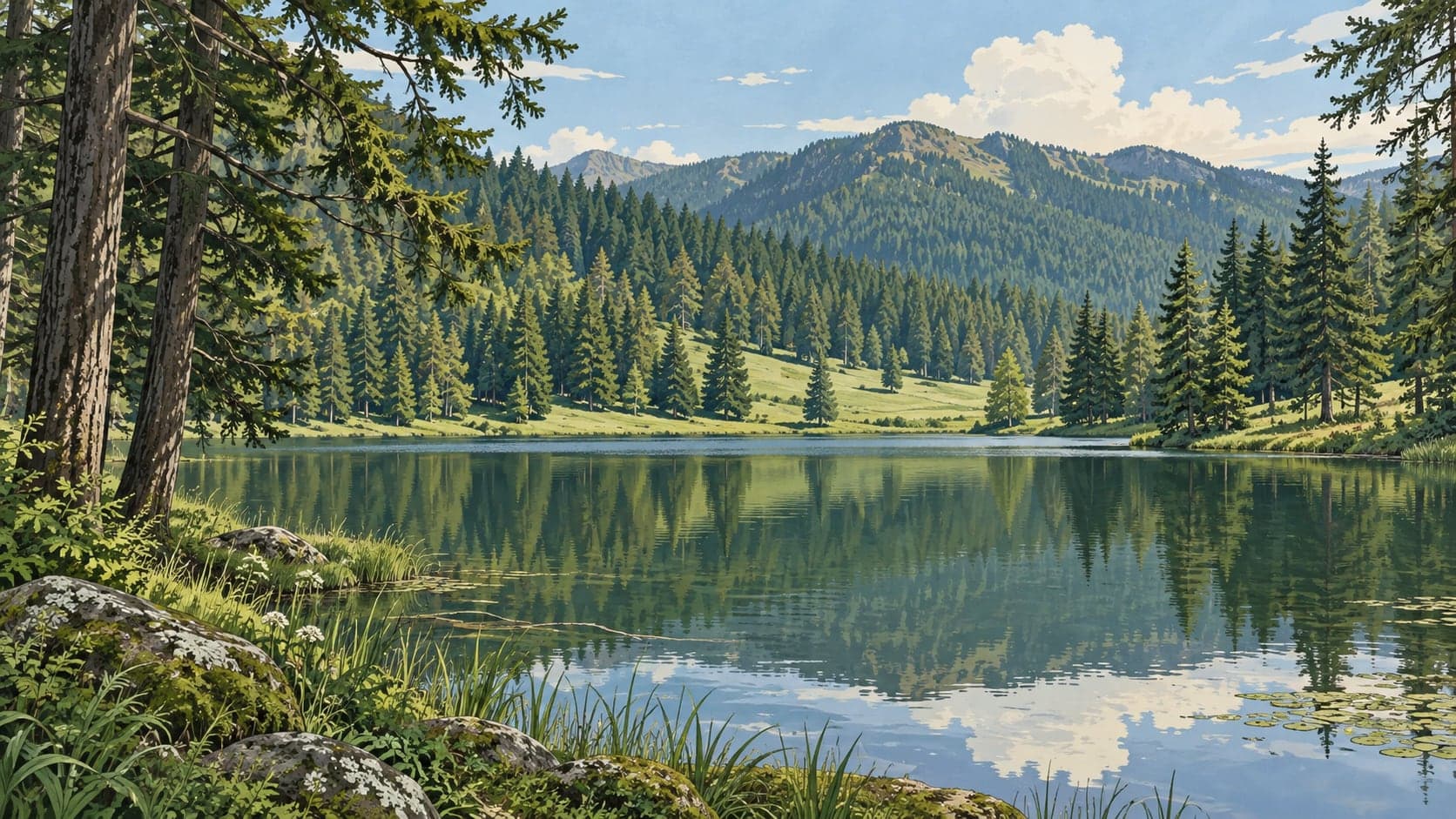 Illustration of Bolu Karagöl Nature Park, Bolu