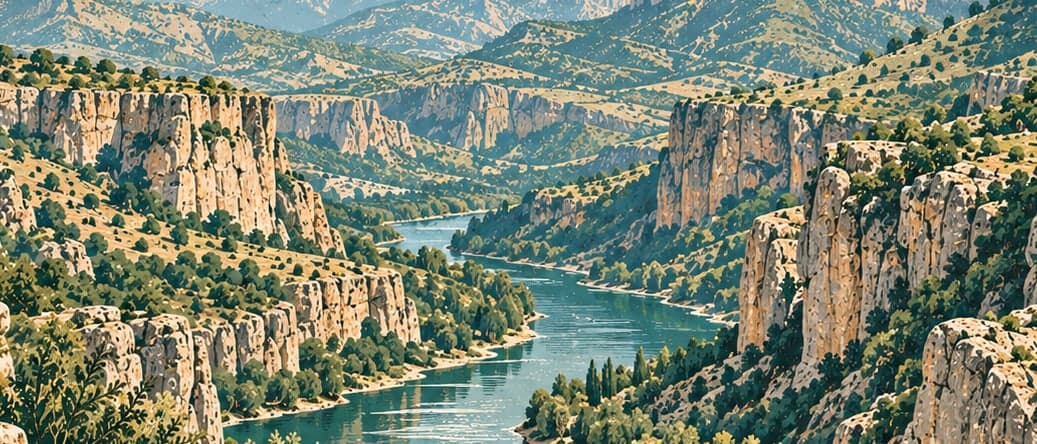 Illustration of Botan Vadisi Milli Parkı, Siirt