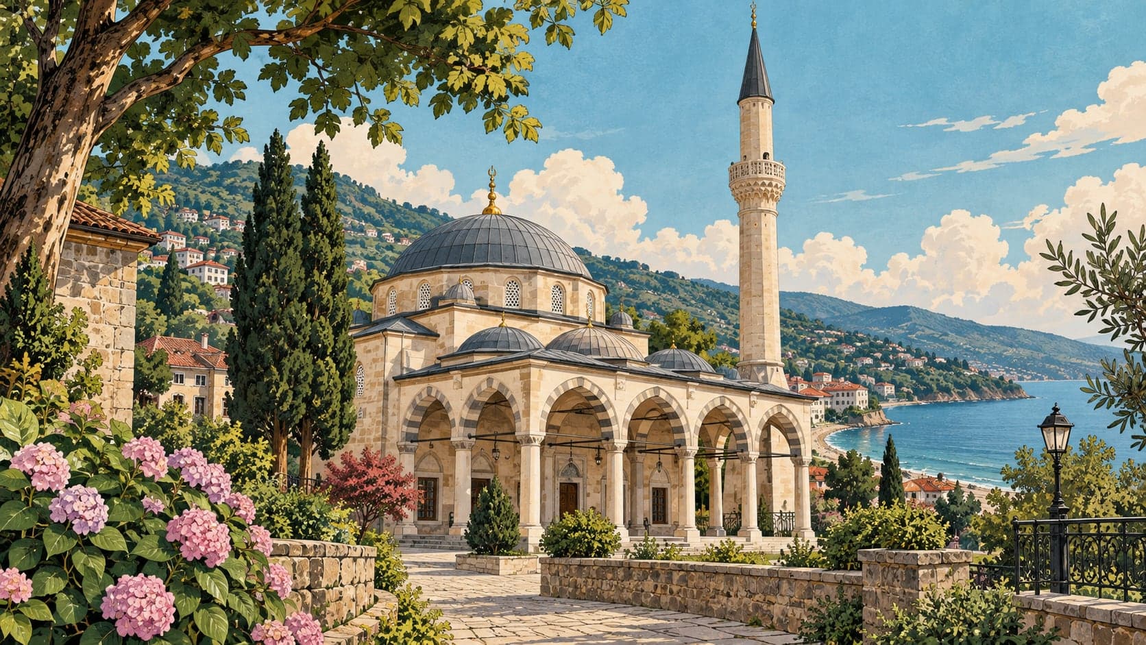 Illustration of Bulancak Şeyh Ali Ağa Mosque, Giresun