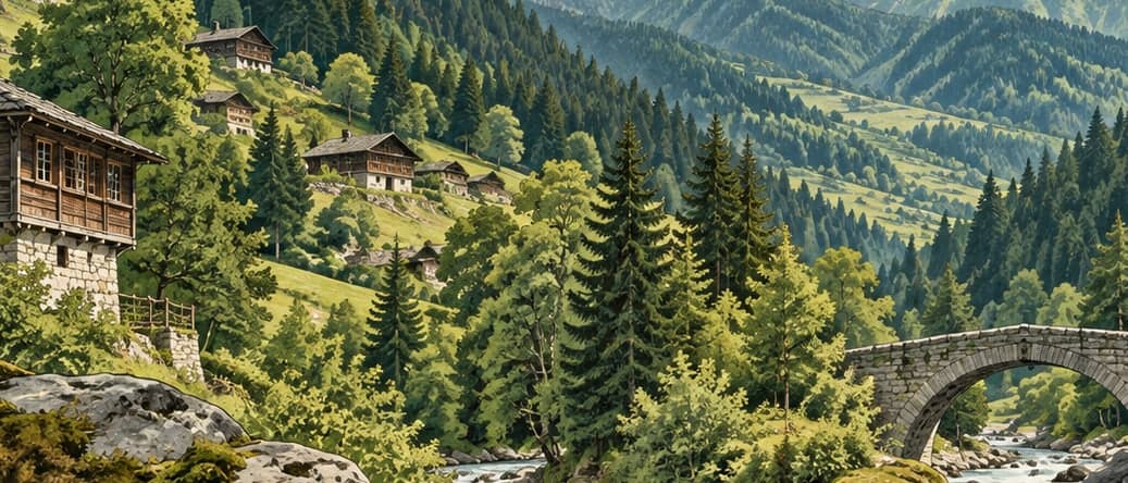 Illustration of Camili Biosphere Reserve, Artvin