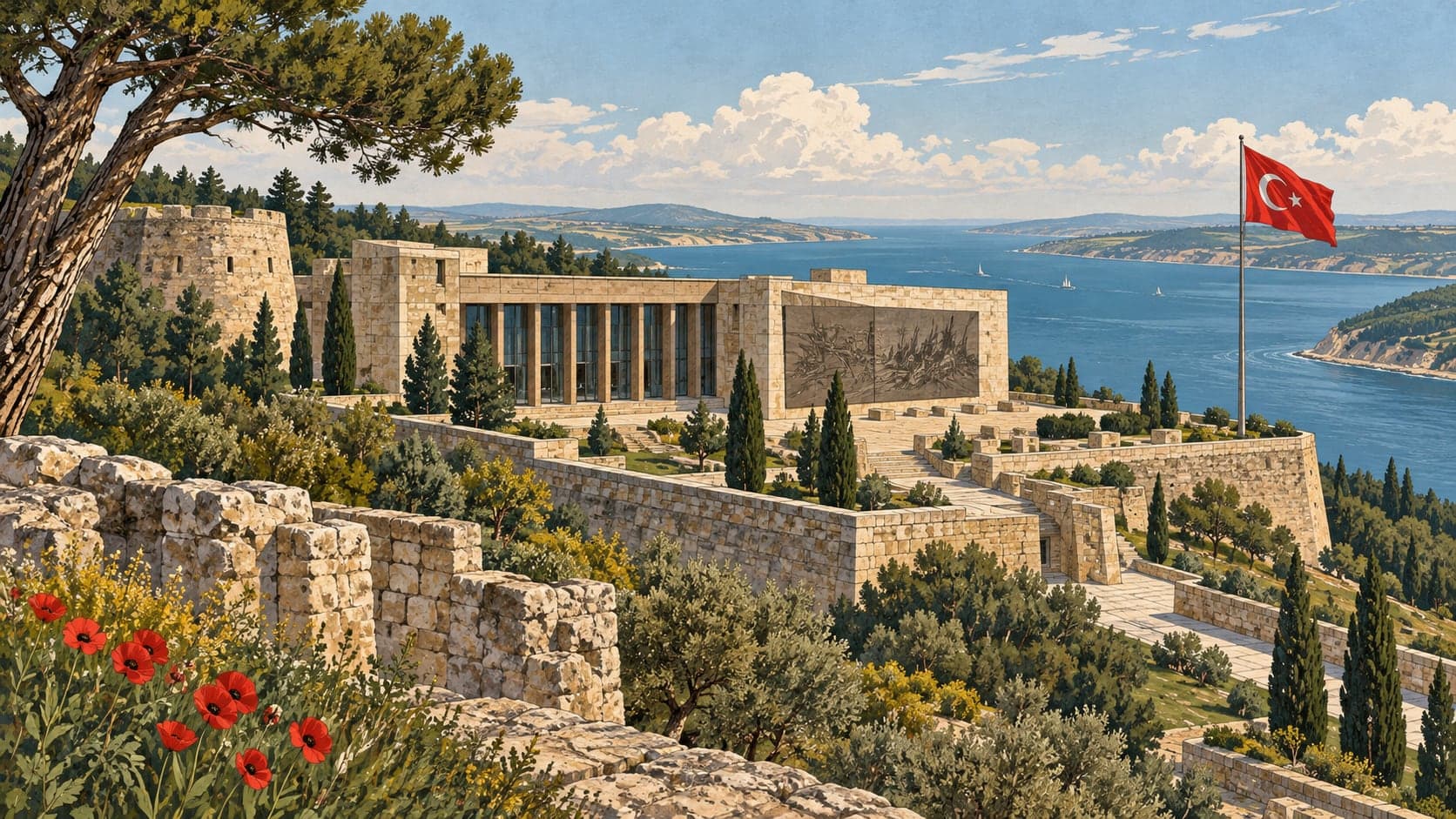 Illustration of Çanakkale Epic Promotion Centre, Çanakkale