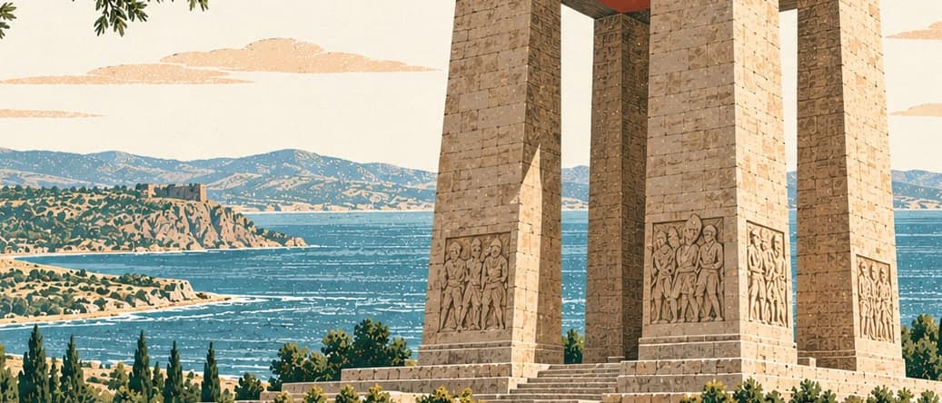 Illustration of Çanakkale Şehitler Abidesi, Çanakkale