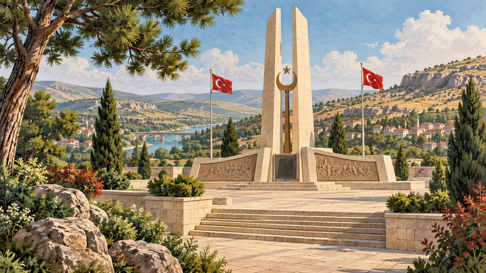 Illustration of Çekerek Martyrs Monument, Yozgat