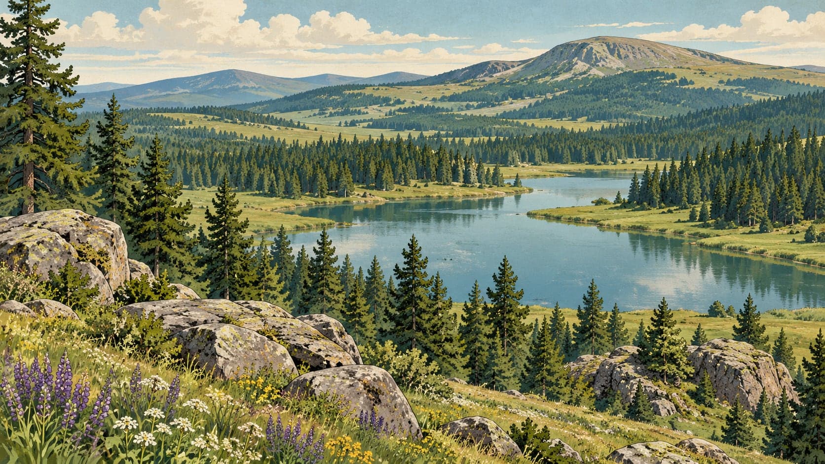 Illustration of Cemal Tural Nature Park, Ardahan