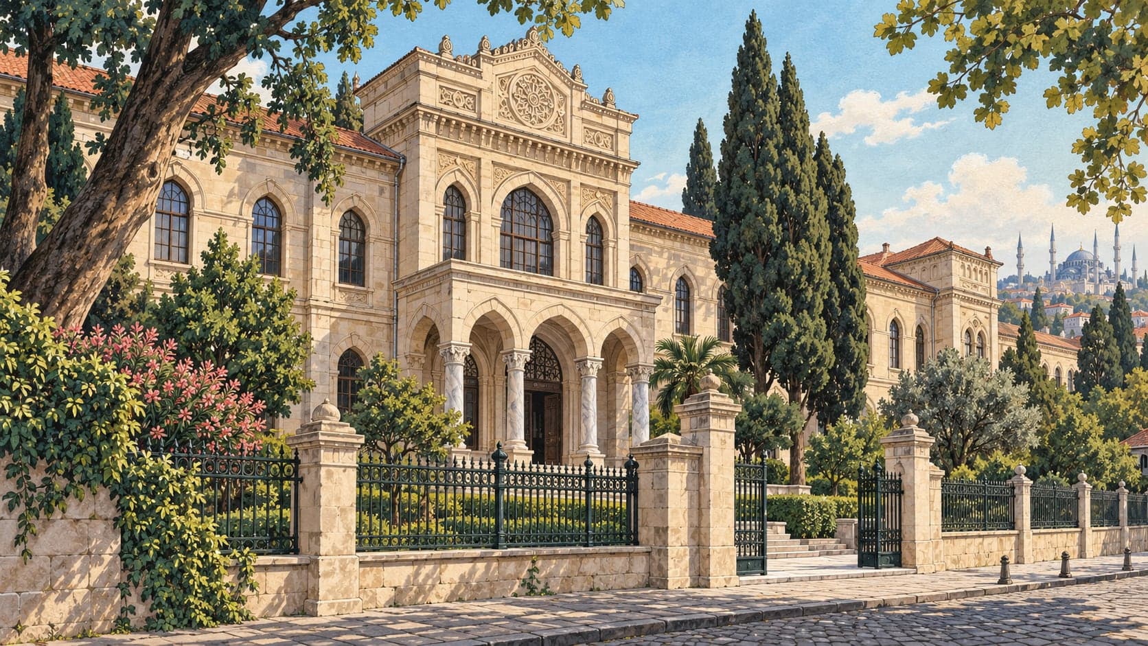 Illustration of Cerrahpaşa Medicine Faculty Museum of Medical History, İstanbul