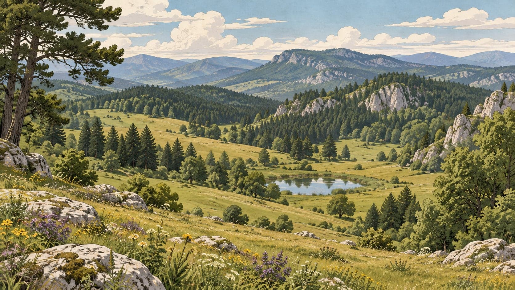 Illustration of Çiftmazı Nature Park, Osmaniye