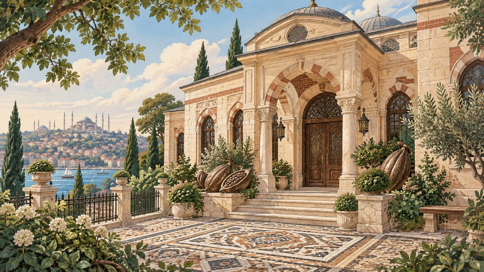 Illustration of Chocolate Museum, İstanbul
