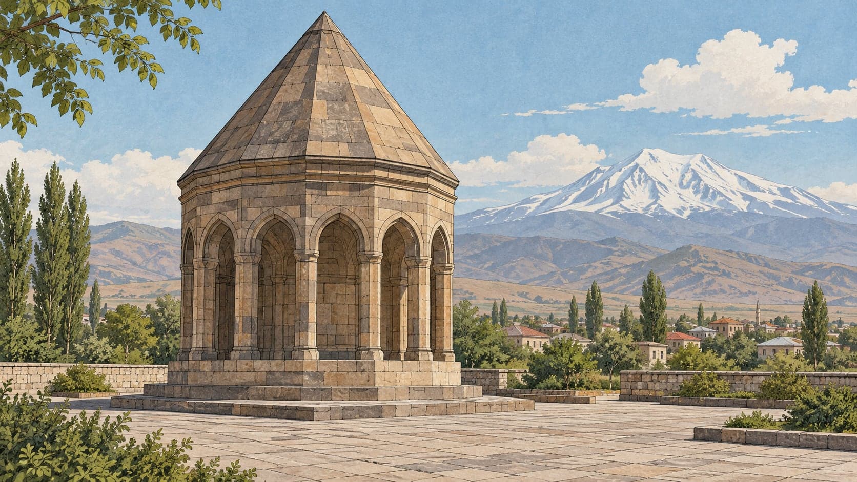 Illustration of Dağılcak Nature Park, Adana