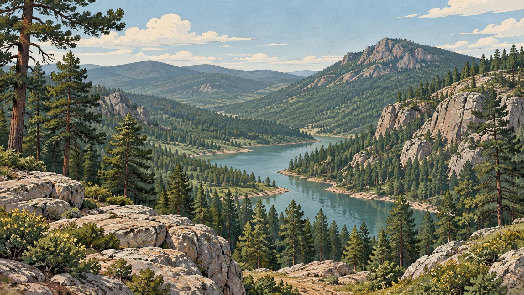 Illustration of Dandindere Nature Conservation Area, Afyonkarahisar
