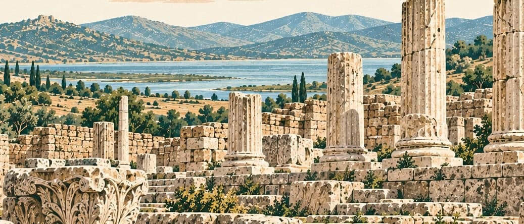 Illustration of Daskyleion Ancient City, Balıkesir