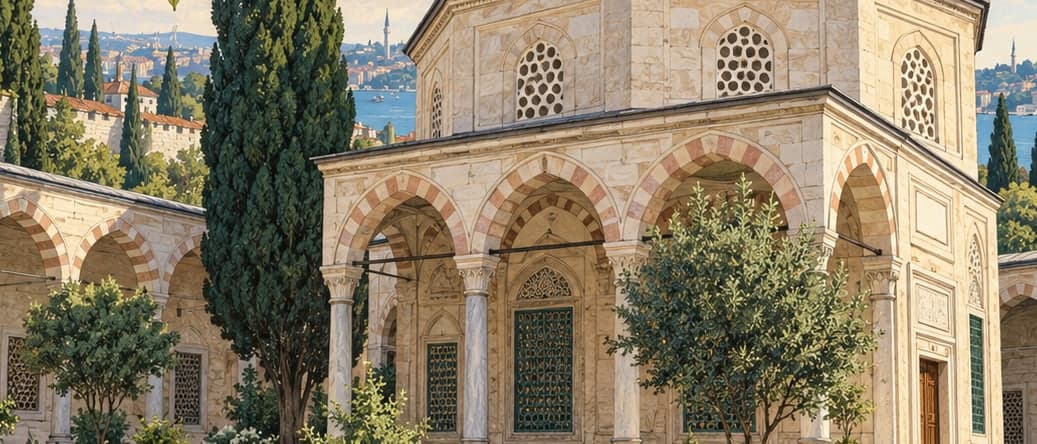 Illustration of Davud Paşa Tomb, İstanbul
