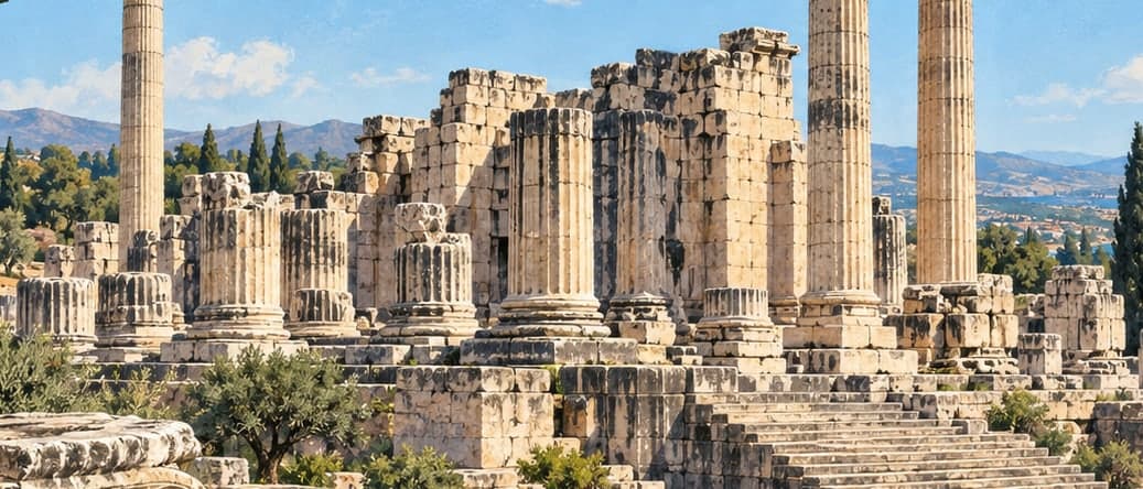 Illustration of Didim Apollon Temple, Aydın