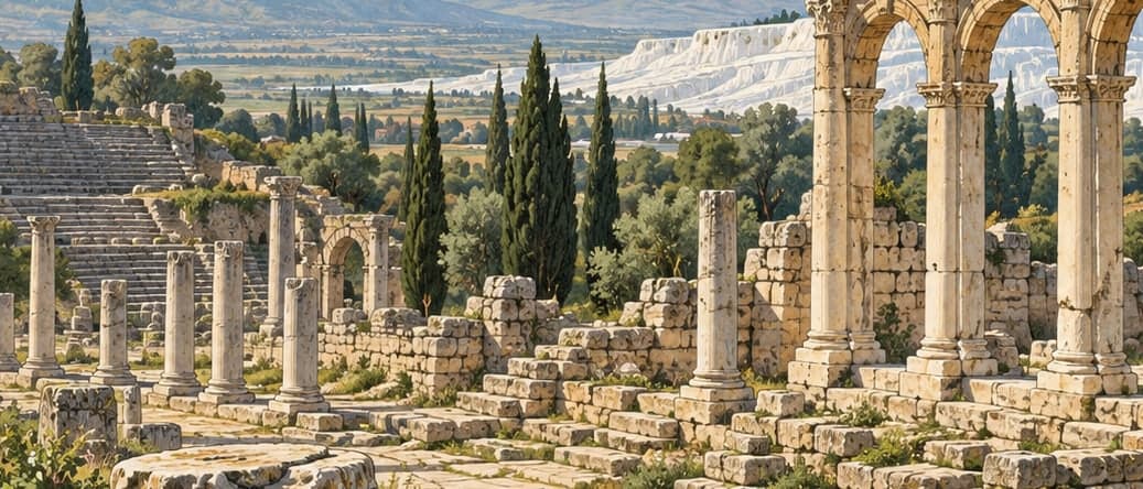 Illustration of Dionysopolis Ancient Cities, Denizli