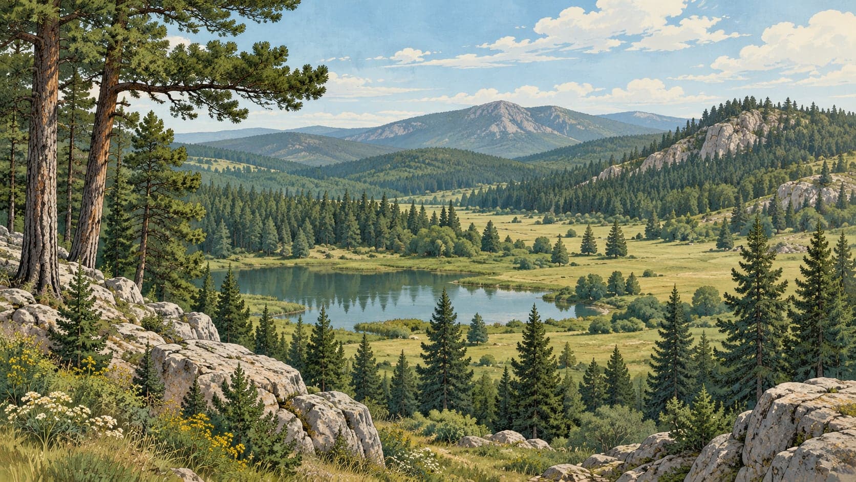 Illustration of Durasan Şah Nature Park, Ankara