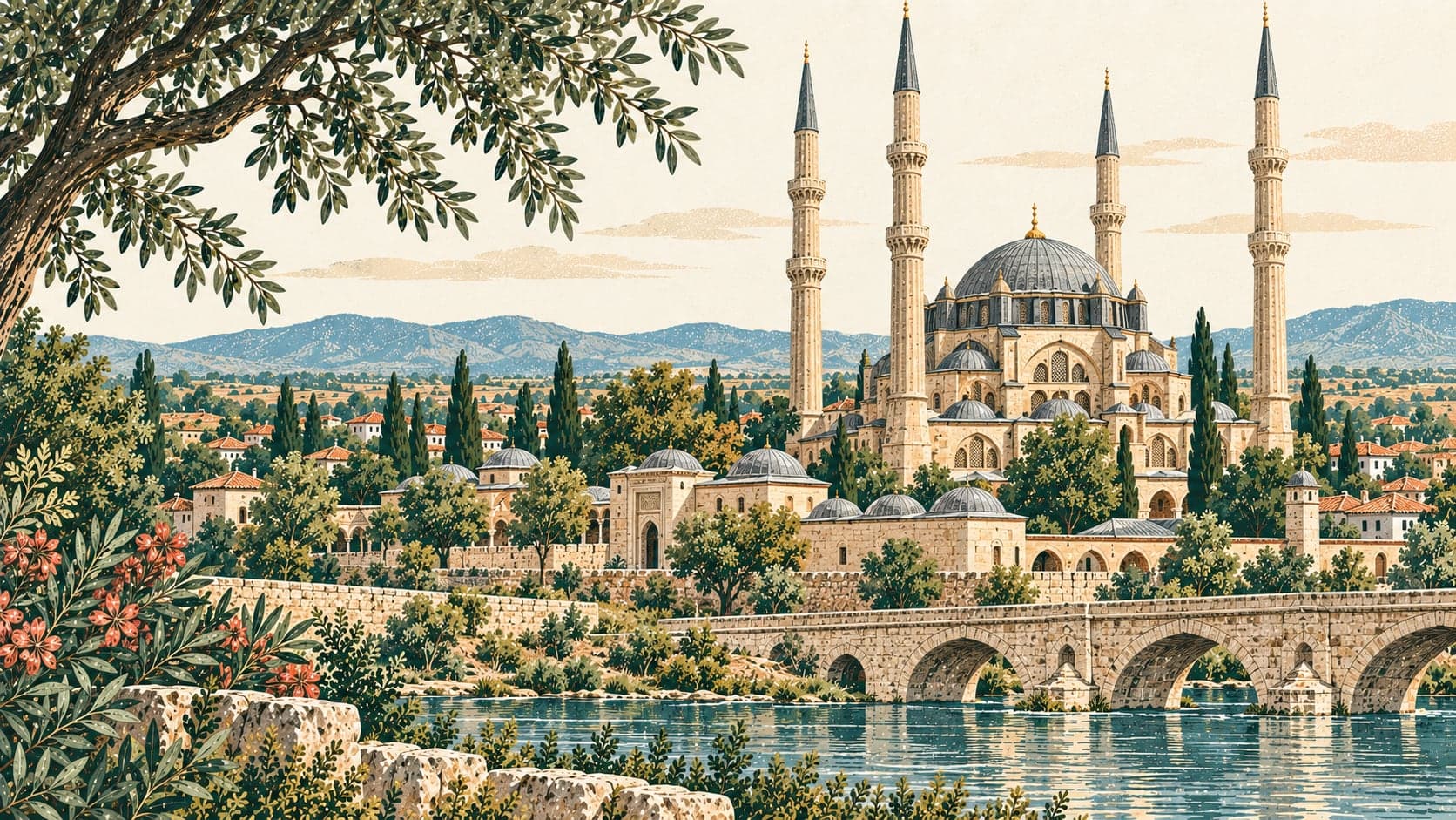 Illustration of Edirne Selimiye Camii ve Külliyesi, Edirne
