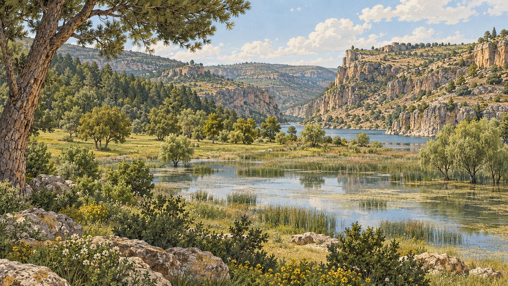 Illustration of Eğil Peygamberler Nature Park, Diyarbakır