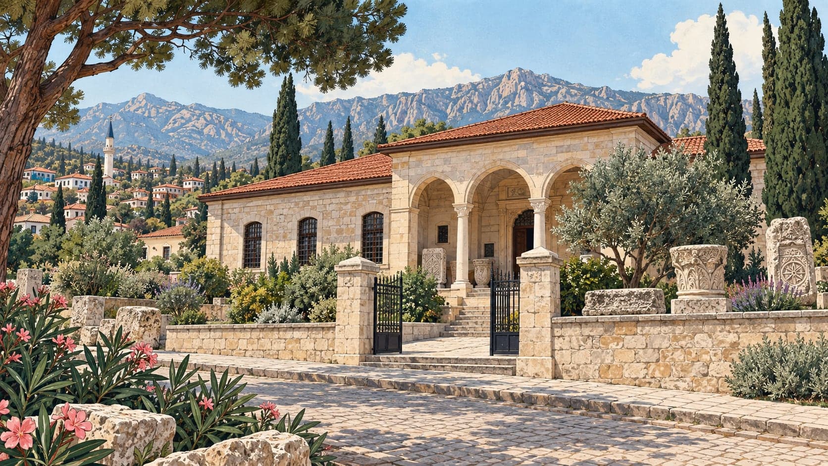 Illustration of Elmalı Museum, Antalya