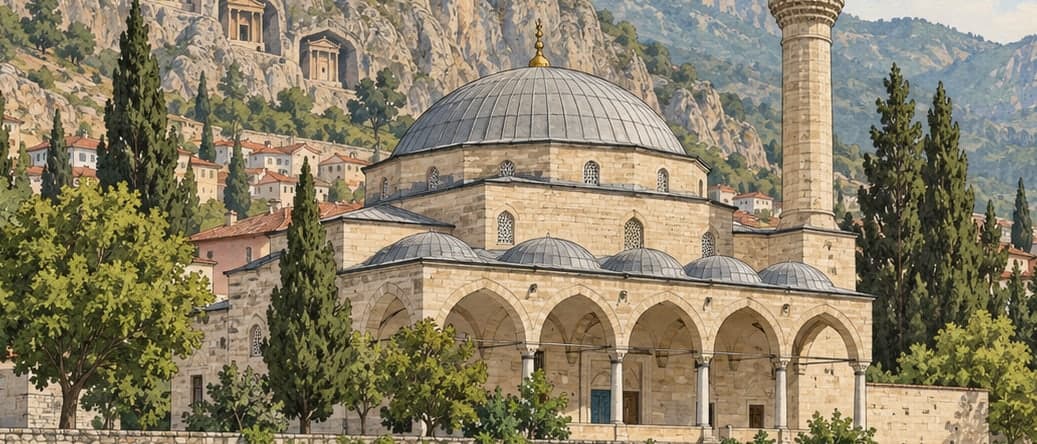 Illustration of Fethiye Mosque, Amasya