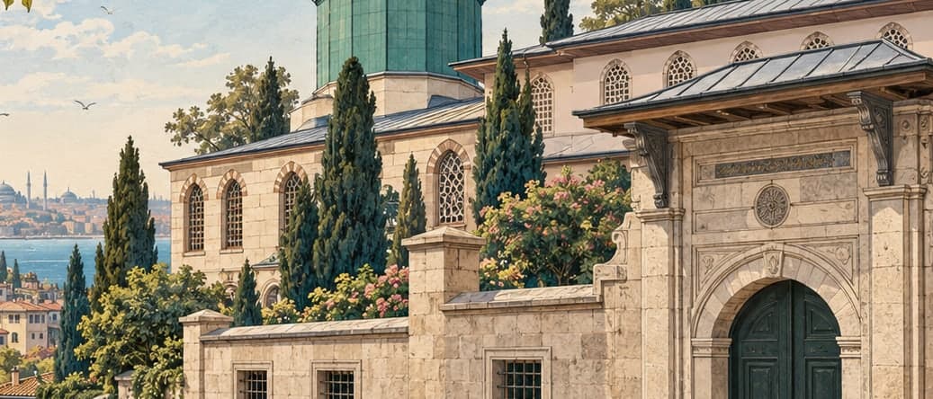 Illustration of Galata Mevlevi Lodge Museum, İstanbul