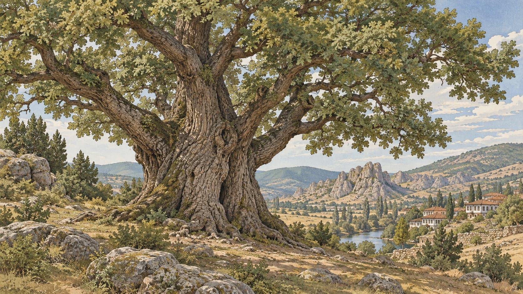 Illustration of Geyikalanı Natural Monument, Eskişehir