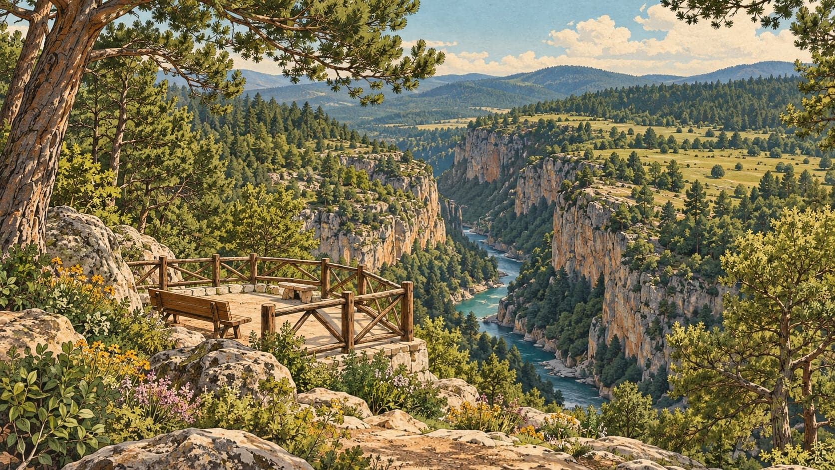Illustration of Göğem Victory Nature Park, Uşak