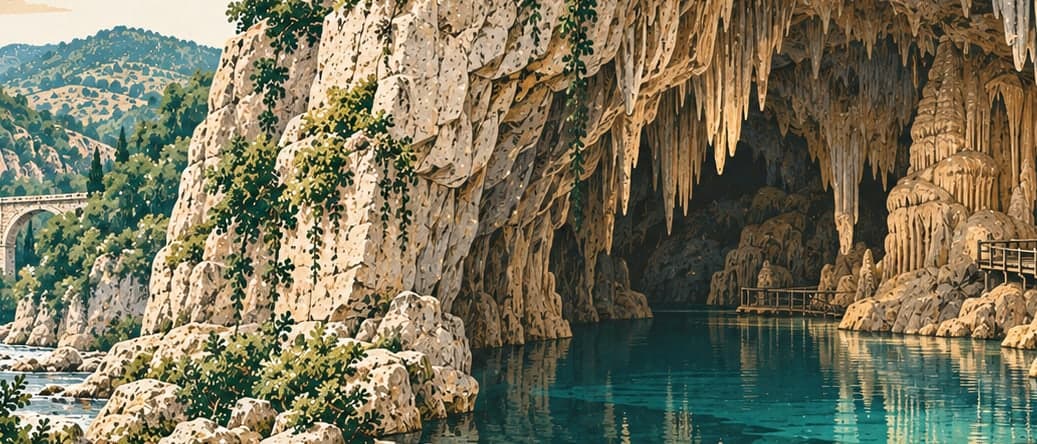 Illustration of Gökgöl Cave, Zonguldak