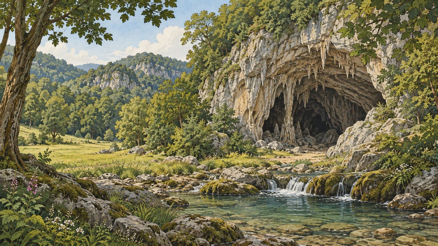 Illustration of Gürcüoluk Cave Nature Park, Bartın