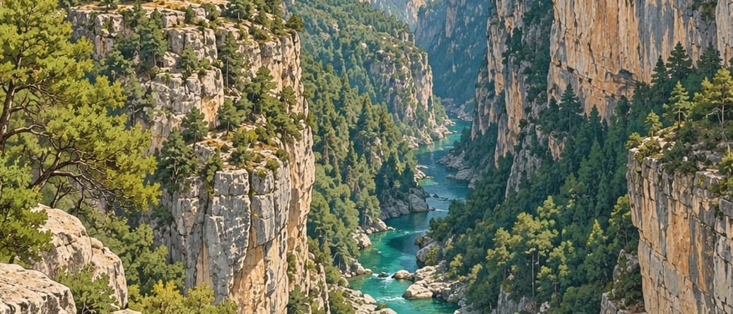 Illustration of Güver Canyon Nature Park, Antalya