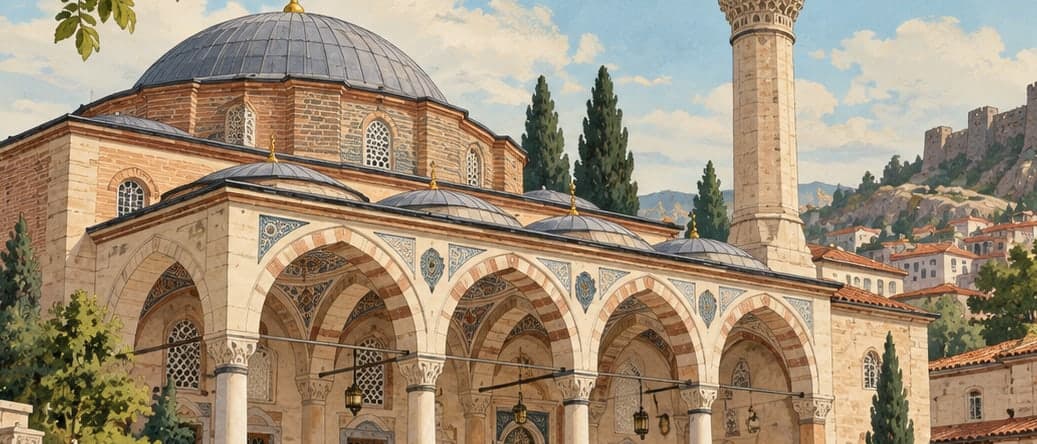 Illustration of Hacı Bayram Veli Mosque, Ankara