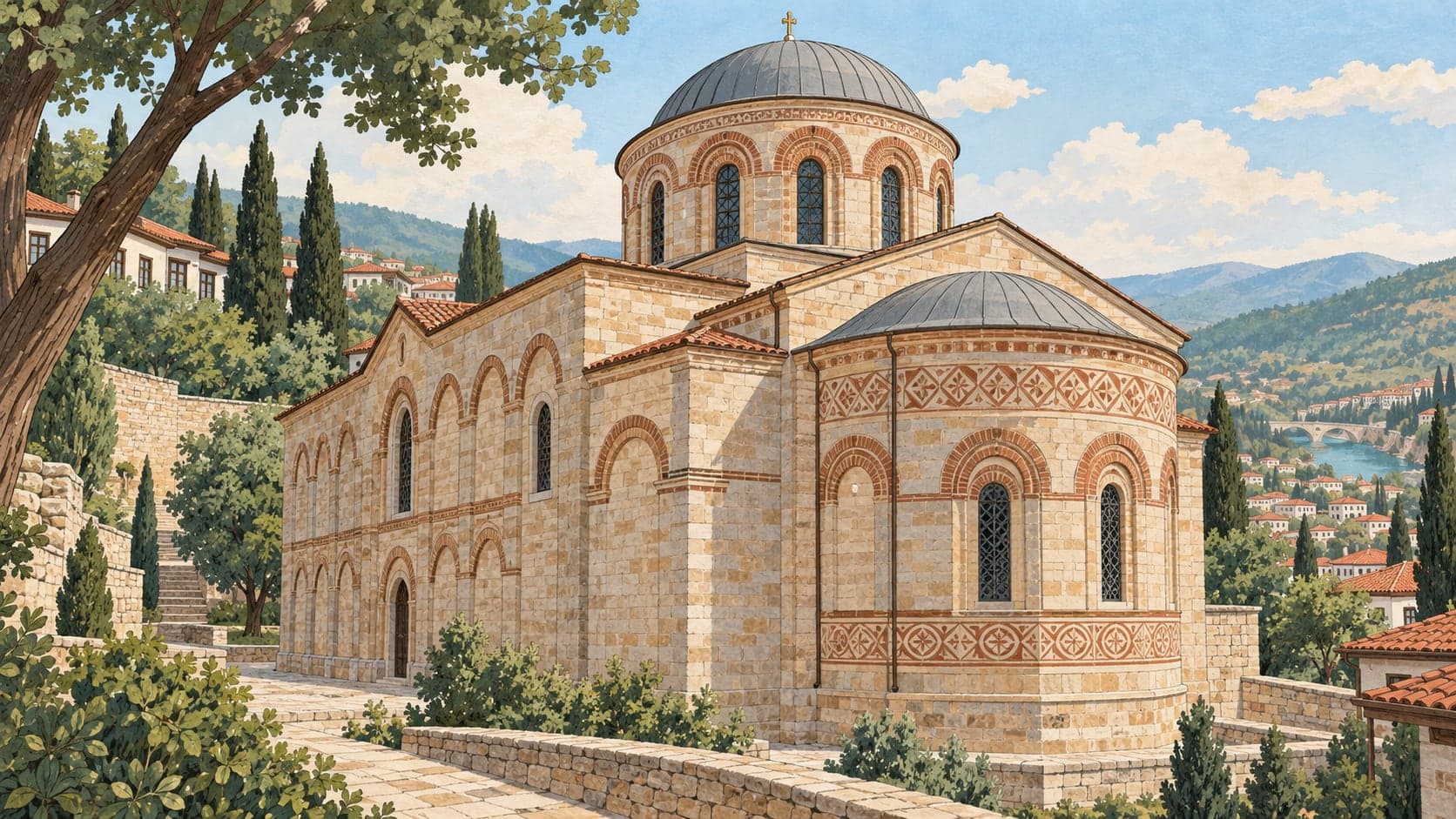 Illustration of Hagios Georgios Rum-ortodoks Church, Bilecik