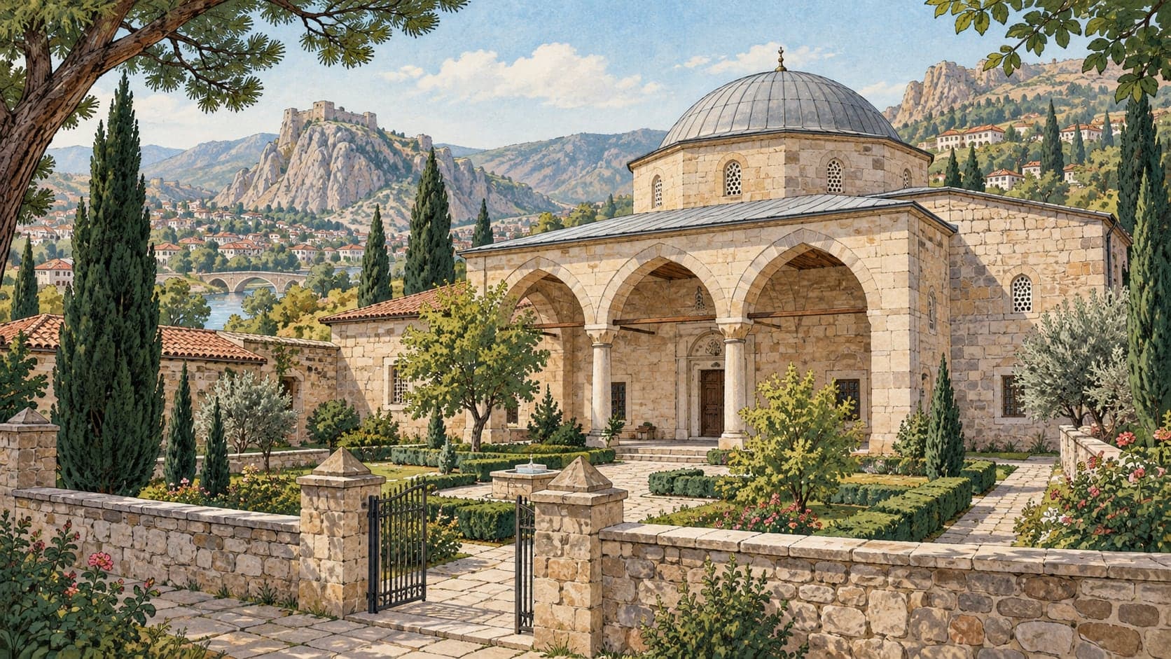 Illustration of Halef Sultan Zawiya, Tokat