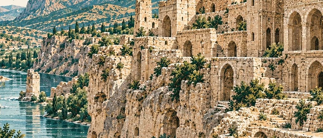 Illustration of Hasankeyf Great Palace, Batman