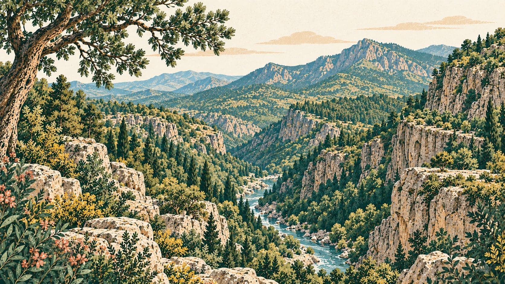 Illustration of Hatila Valley National Park, Artvin