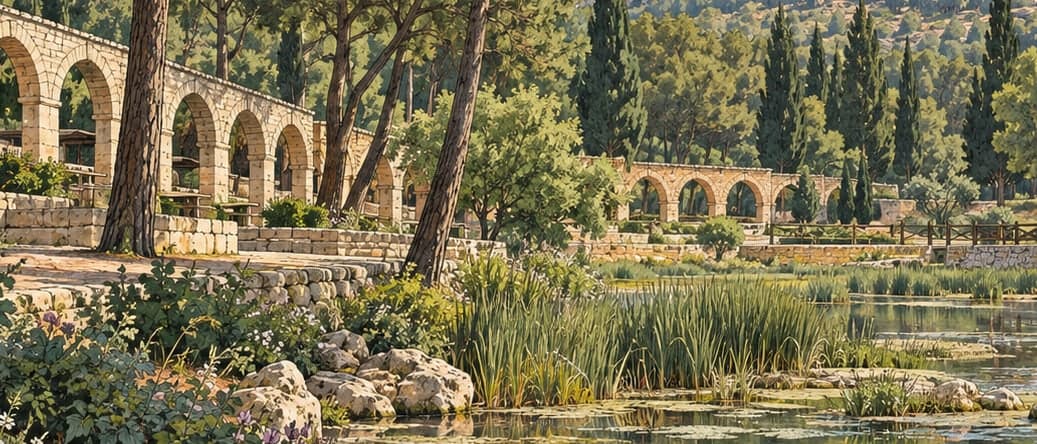 Illustration of Hisar Pine Grove Nature Park, Kilis