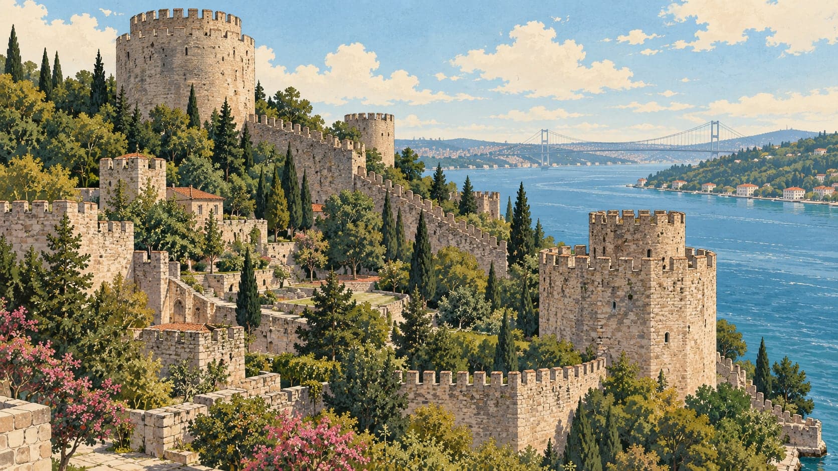 Illustration of Hisarlar Museum, İstanbul