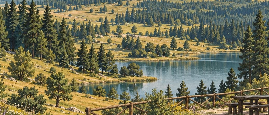 Illustration of Huzurlu Nature Park, Gaziantep