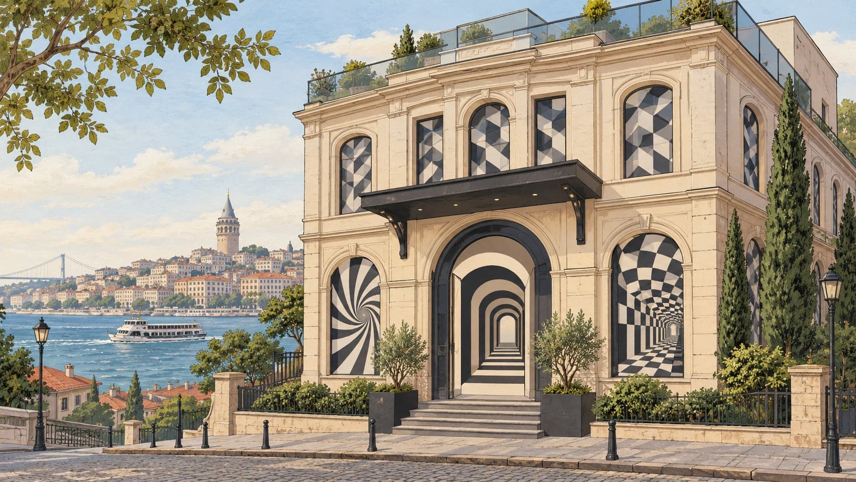 Illustration of Illusion Museum, İstanbul