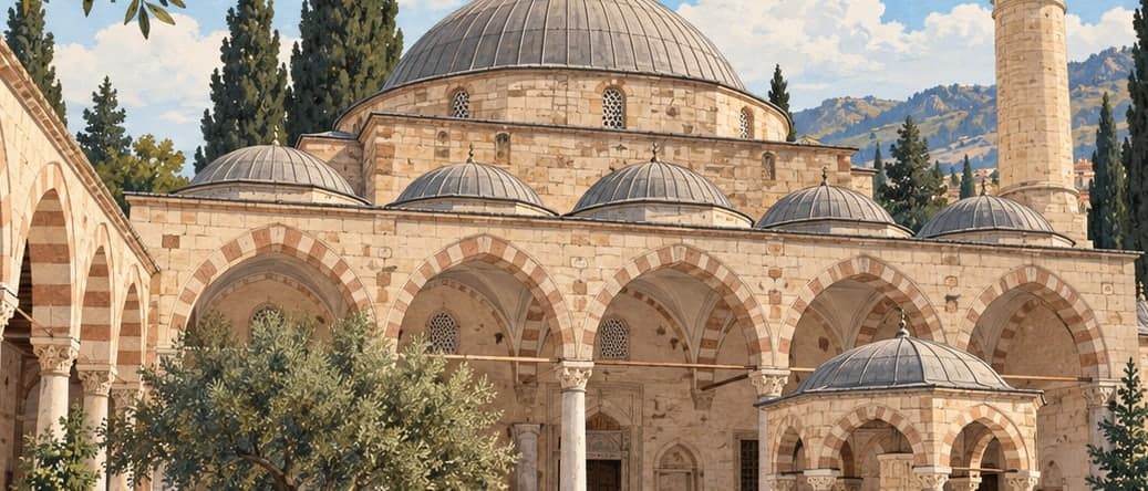 Illustration of İlyas Bey Mosque, Aydın
