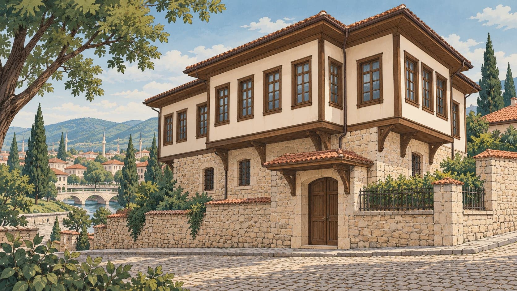 Illustration of İnönü Battles Headquarters House, Eskişehir
