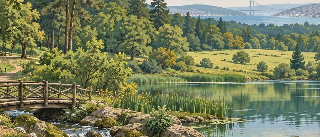 Illustration of Irmak Nature Park, İstanbul