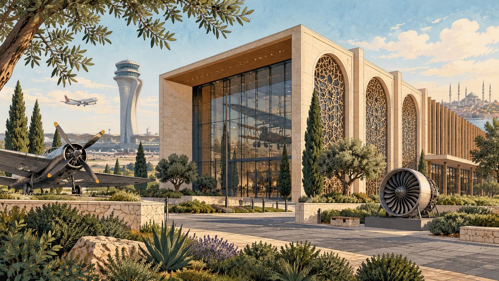 Illustration of İstanbul Airport Museum, İstanbul
