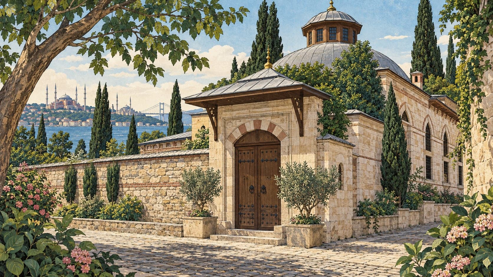 Illustration of İstanbul Private Archers Dervish Lodge Museum, İstanbul