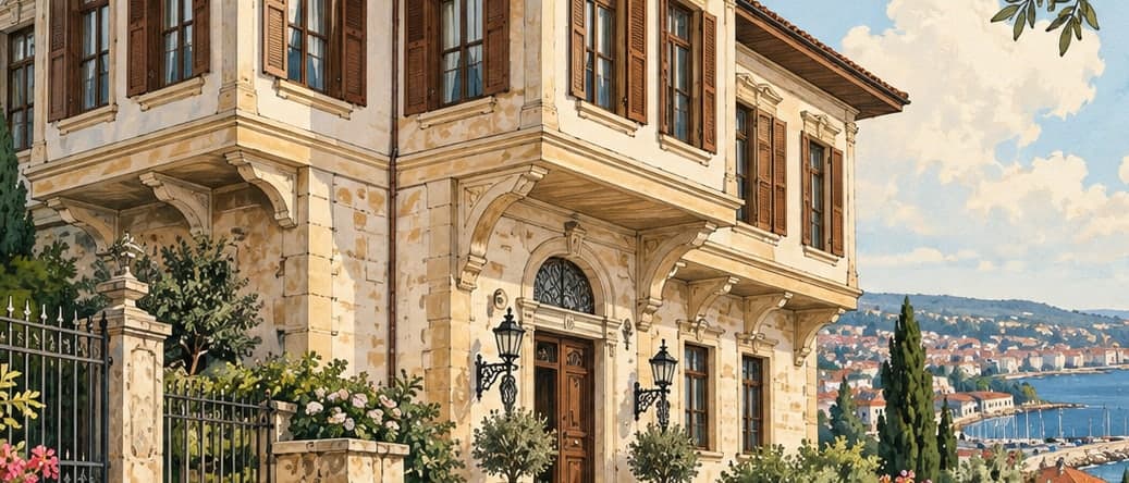 Illustration of Italian Mansion, Tekirdağ