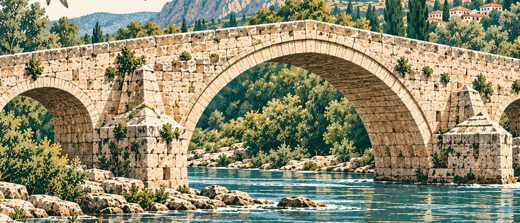 Illustration of Justinianus Köprüsü, Sakarya